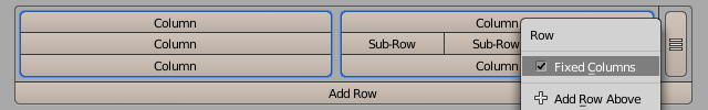 Fixed columns demonstration