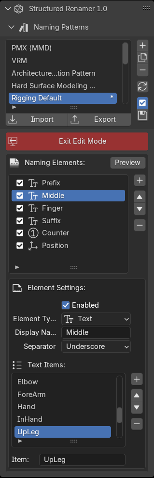 Edit Mode UI