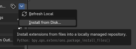 install from disk